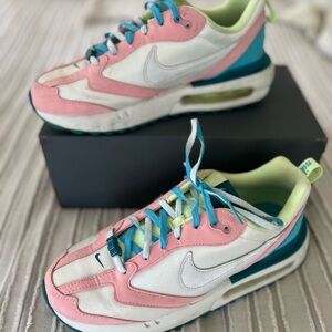 Nike Pink and White Air Max Sneakers